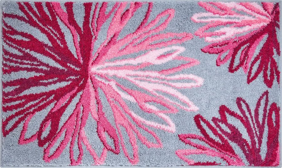 Badteppich/Badezimmervorleger Art Grund Rosa (Grau), sanfte Farben für ein harmonisches Bad.