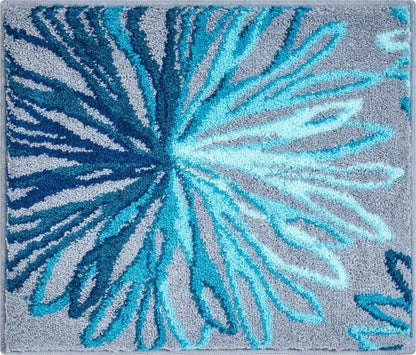 Grund Art Badteppich/Badezimmervorleger, Türkis/Grau, 50x60cm: Farbiger Teppich für Ihr Badezimmer.