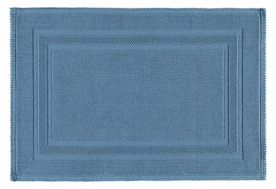 Badteppich Gala in erfrischendem Aqua, pflegeleichter Badvorleger für ein belebendes Badezimmerambiente.