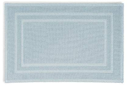 Badteppich/Badvorleger pflegeleicht Gala in Aquamarin, frische Farben für ein belebendes Bad.