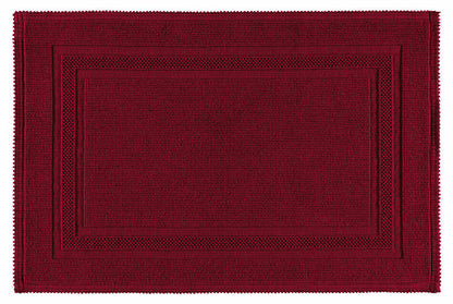 Badteppich Gala in kräftigem Cardinal, pflegeleichter Badvorleger, der Lebendigkeit in jedes Badezimmer bringt.