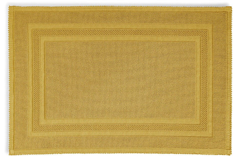 Badteppich/Badvorleger pflegeleicht Gala in Gold, luxuriöser Teppich für ein elegantes Bad.