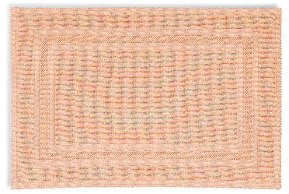 Badteppich/Badvorleger pflegeleicht Gala in Peach, sanfte Farben für ein harmonisches Bad.