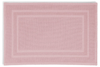 Badteppich/Badvorleger pflegeleicht Gala in Rosenquarz, sanfte Farben für ein harmonisches Bad.