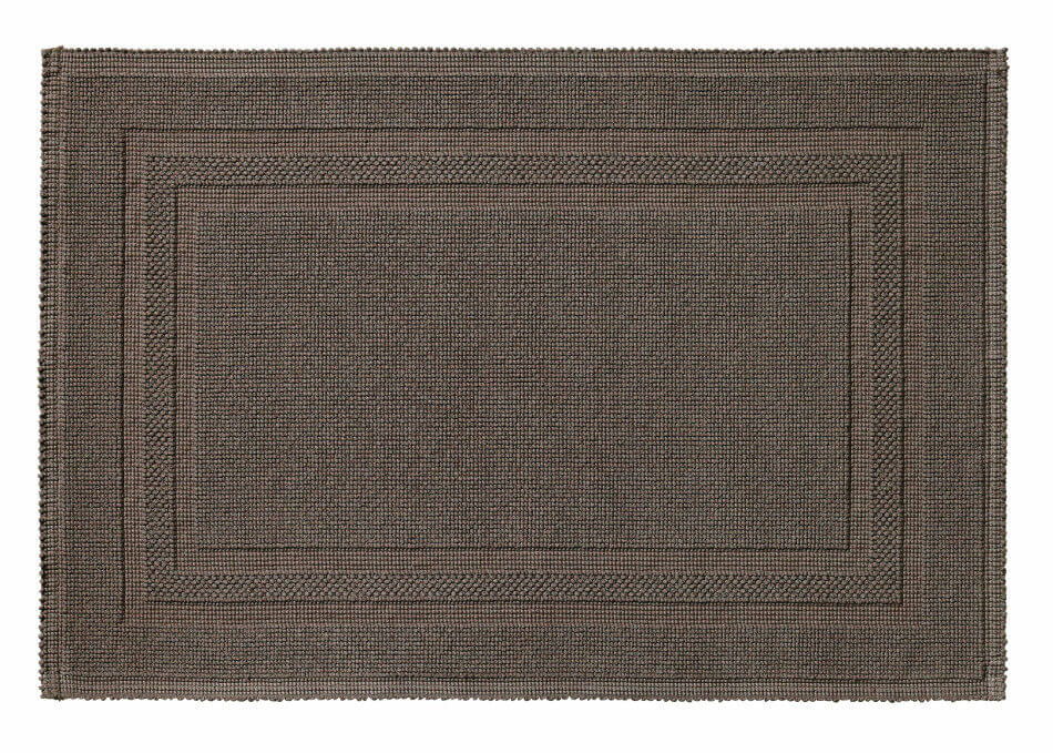 Badteppich Gala in elegantem Taupe, pflegeleicht und stilvoll für ein harmonisches Bad.