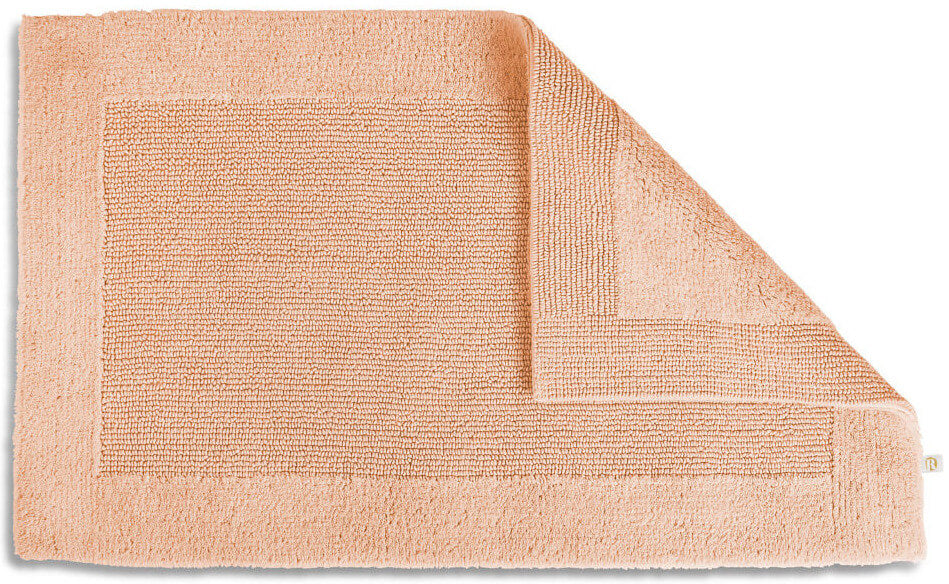 Badteppich Baumwolle hochwertig Prestige in Peach von Rhomtuft, sanfte Farben für ein harmonisches Bad.