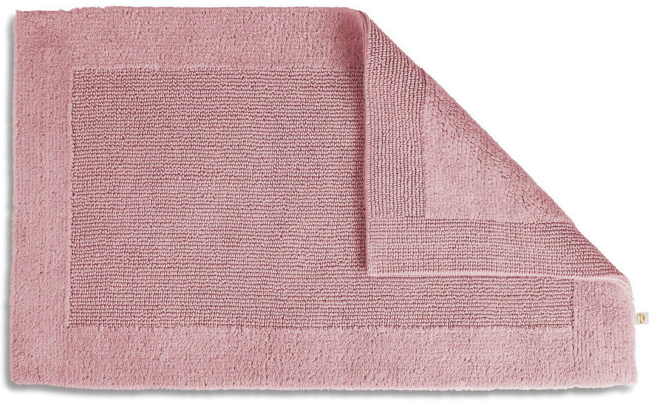 Badteppich Baumwolle hochwertig Prestige in Rosenquarz von Rhomtuft, sanfte Farben für ein harmonisches Bad.