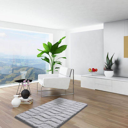 Grund Vogue Badteppich, Bio-Baumwolle, Kieselgrau: Strukturierter Teppich für Ihr Badezimmer.
