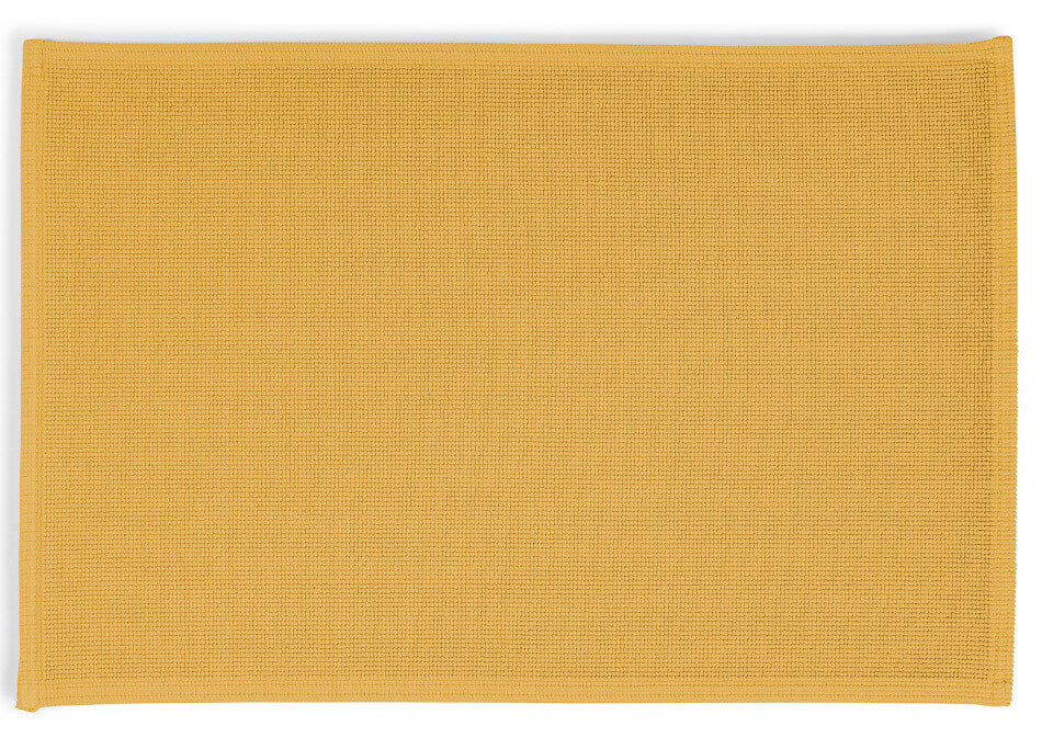 Badteppich/Duschvorleger Plain in Gold, luxuriöser Teppich für ein elegantes Bad.
