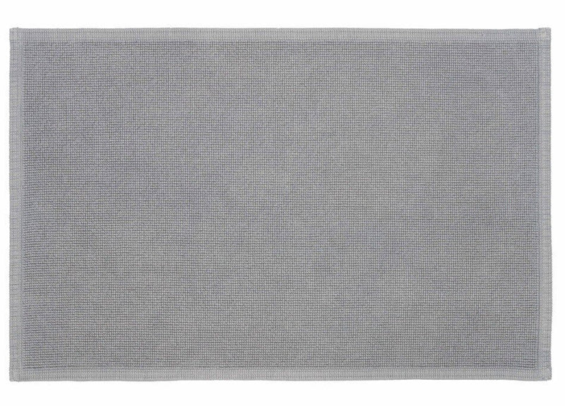 Badteppich/Duschvorleger Plain in sanftem Kiesel, gemütlicher und passender Vorleger für jedes Badezimmer.