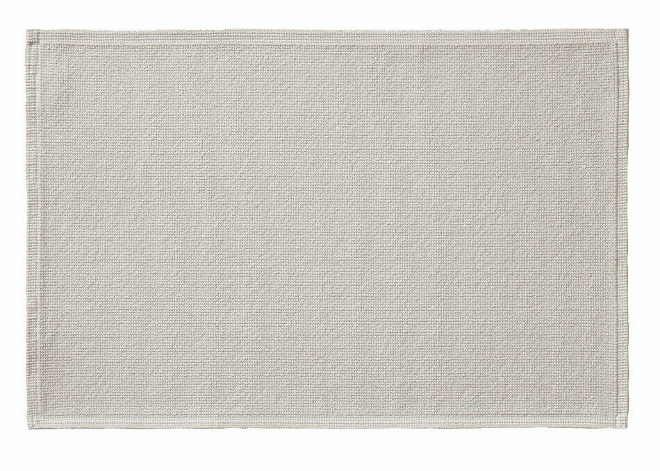 Badteppich/Duschvorleger Plain in zartem Perlgrau, komfortabler und sanfter Vorleger für ein angenehmes Badeerlebnis.