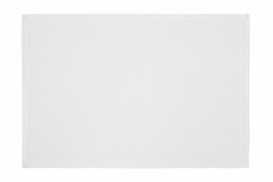 Badteppich/Duschvorleger Plain in strahlendem Weiß, schlichter und vielseitiger Vorleger für jedes Badezimmerdesign.