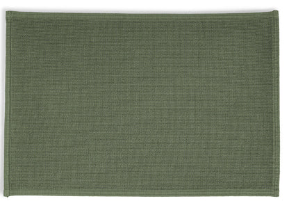 Badteppich/Duschvorleger/Vorleger Plain in Olive, natürliche Farben für ein entspannendes Bad.
