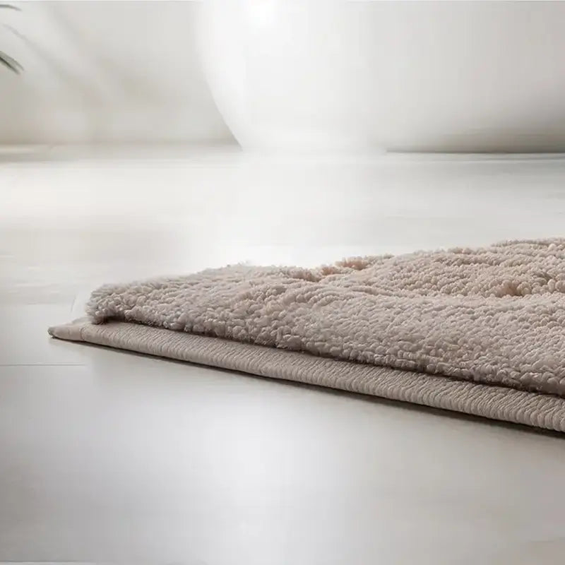 Badvorleger Hochflor weich FERYA – Palmenmuster