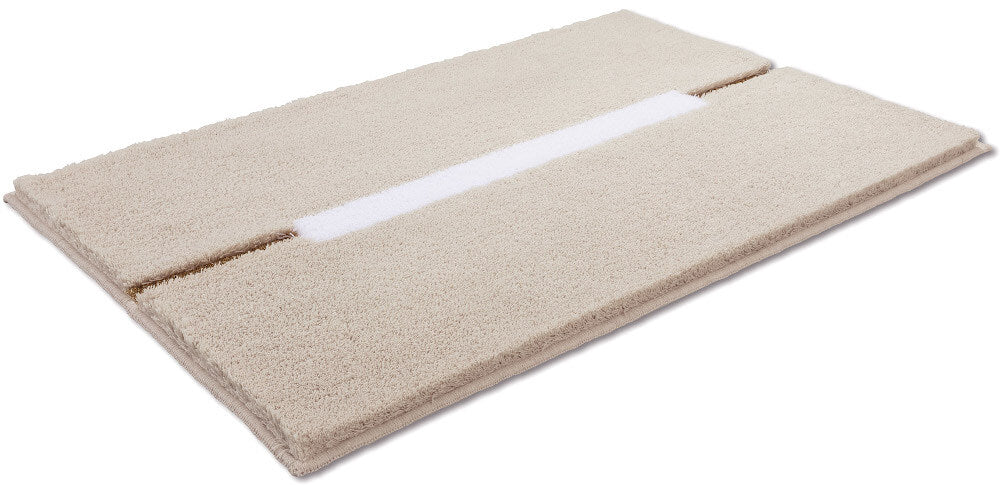 Rhomtuft Cable Badteppich nach Maß, Stone/Eiss/Goldlurex: Hochwertiger Teppich für Ihr Bad.