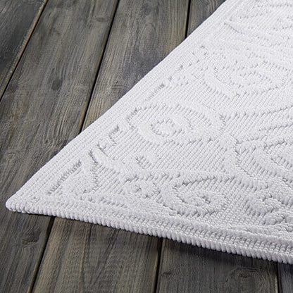 Baumwoll-Badvorleger Paisley von Kahle mit elegantem Muster: Der Badvorleger aus Baumwolle besticht durch sein elegantes Muster.