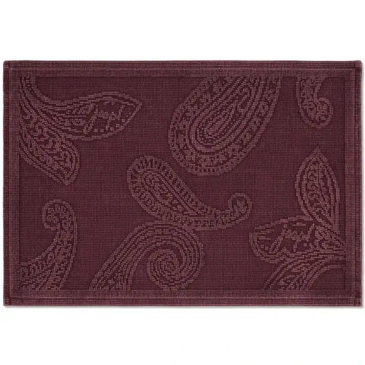 JOOP! Badvorleger mit Paisley-Muster in Mauve – ausgefallener Badezimmerteppich für ein modernes Bad