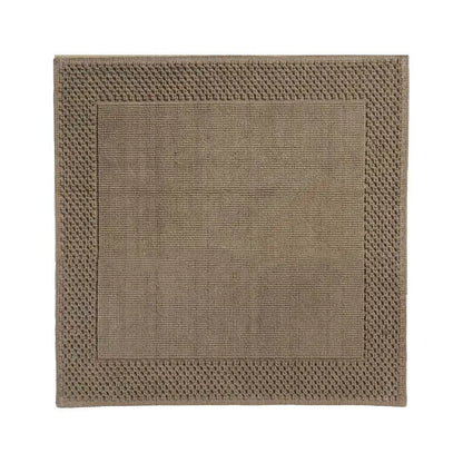 Badvorleger quadratisch 60x60 cm in Bronze – AQUANOVA Yuma Badteppich dunkel