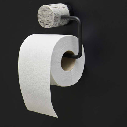 Toilettenpapierhalter aus Nero Marmor – edles Badezimmer Accessoire