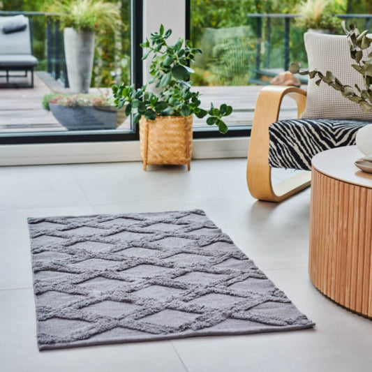 Luin Living Serene Baumwoll-Vorleger, 60x80cm: Baumwoll-Vorleger für Ihr Badezimmer.