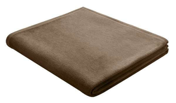 Baumwolldecke Pure Cotton in Schokobraun, wärmend, pflegeleicht, behagliche Wärme an kühlen Abenden.