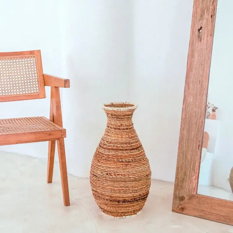 Geflochtene Bodenvase Tumbak