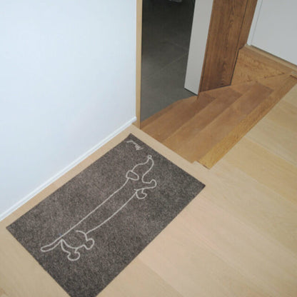 Brauner Türvorleger, Fußmatte, Modell Candy von Mad About Mats.