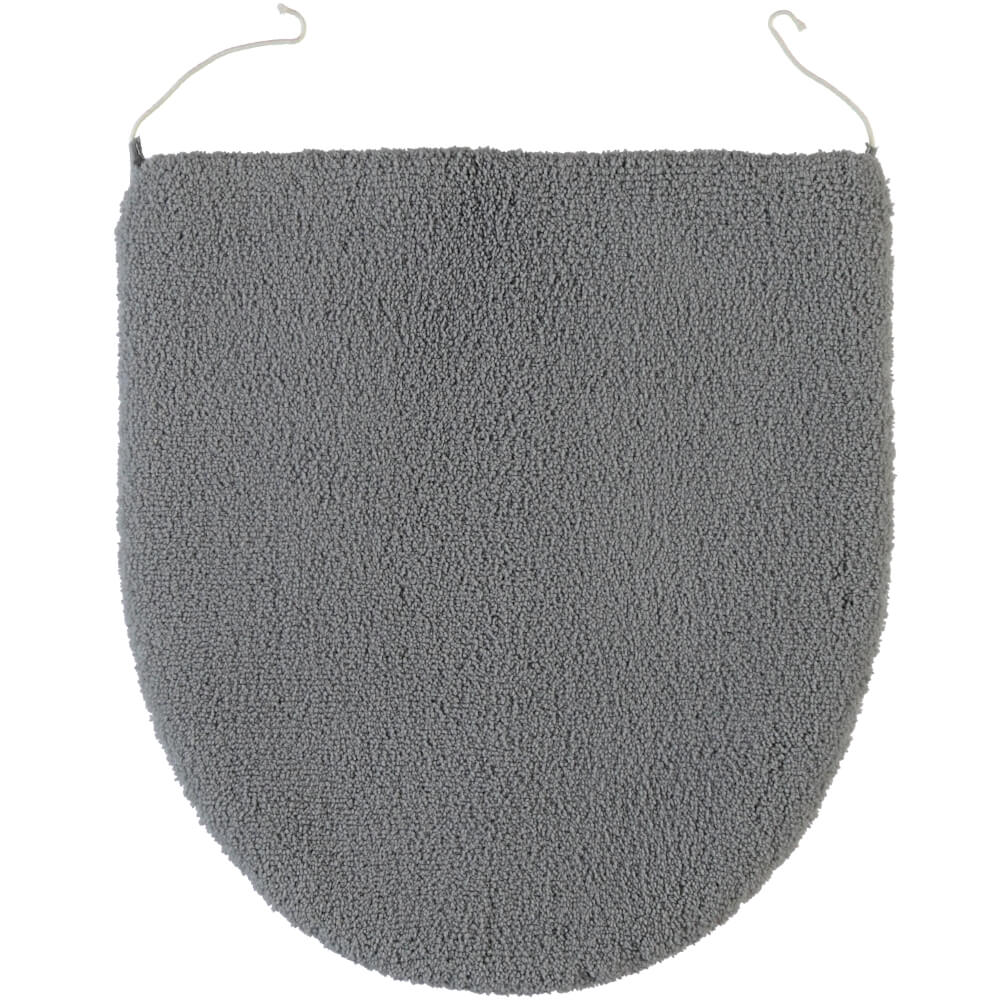 Rhomtuft Square Aspect Deckelbezug in Kiesel: Passender Bezug für Ihren Toilettendeckel.