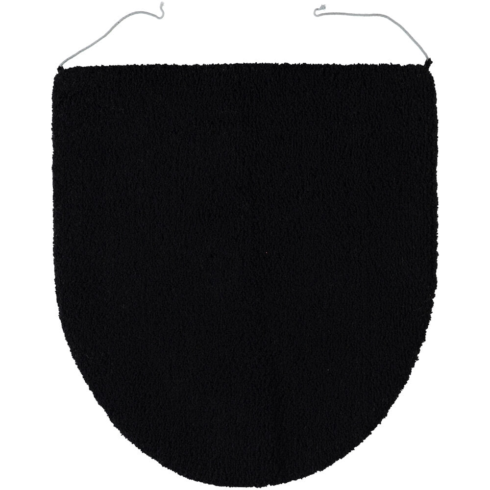 Rhomtuft Square Aspect Deckelbezug in Schwarz: Passender Bezug für Ihren Toilettendeckel.