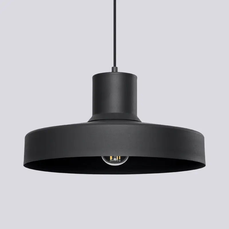 Designer-Pendelleuchte Bilo in Schwarz, moderne Metall-Hängeleuchte