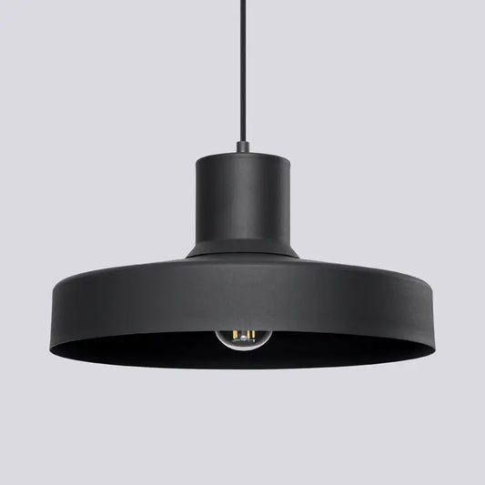 Designer-Pendelleuchte Bilo in Schwarz, moderne Metall-Hängeleuchte