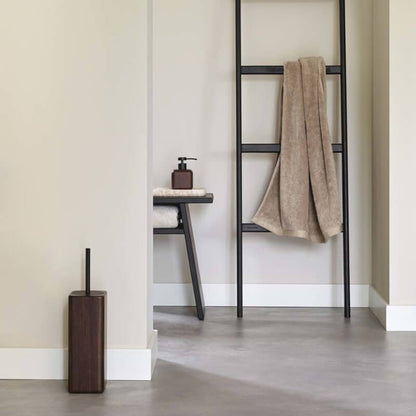 Aquanova Badezimmer-Accessoires aus dunkelbraunem Holz (Ebony) – hochwertige Badaccessoires für stilvolles Badezimmer