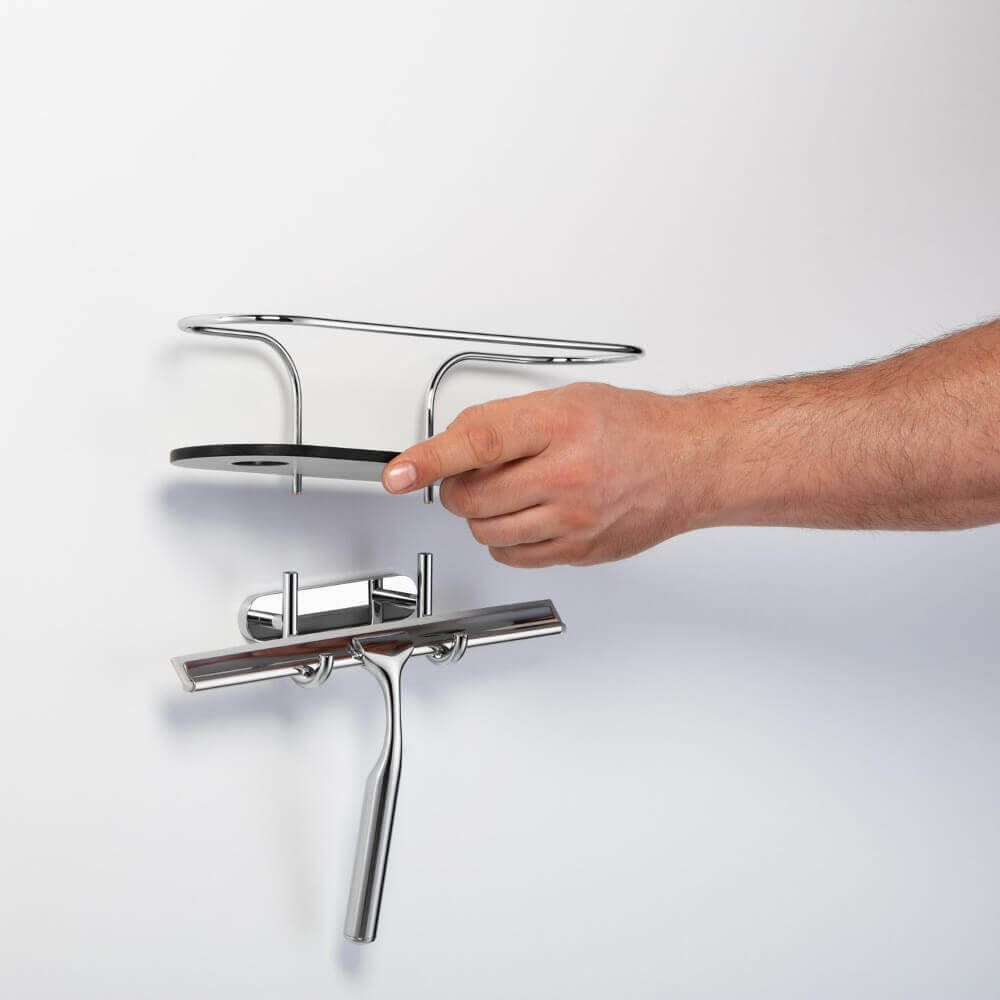 Giese 30812 Abnehmbarer, klebbarer Duschkorb: Flexibel und leicht zu reinigen für mehr Hygiene.
