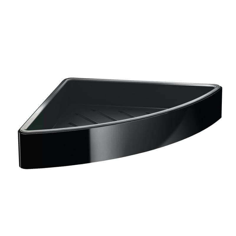 Eck-Duschablage Loft von Emco in Schwarz, Eckduschkorb: Elegante Ordnung in der Duschecke – diese Eck-Duschablage von Emco in Schwarz ist ein stilvolles Accessoire.