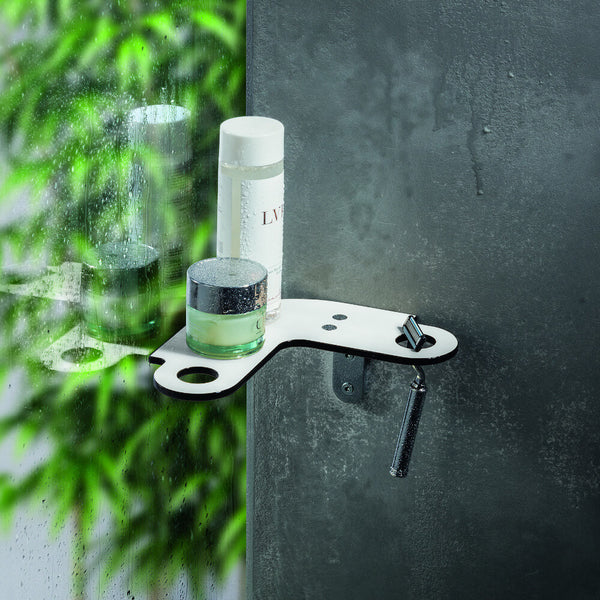 Duschablage Ecke Slimbord Weiß