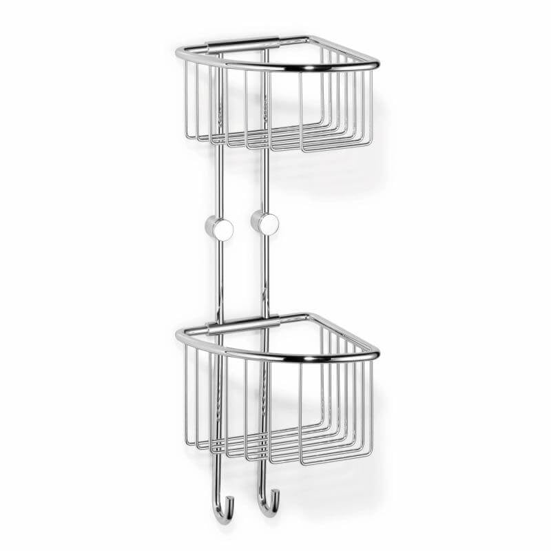 Eck-Duschregal "Twinset" von Giese: Mehr Stauraum in der Duschecke – dieses Duschregal von Giese mit hohem Korb ist ein rostfreier und praktischer Helfer.