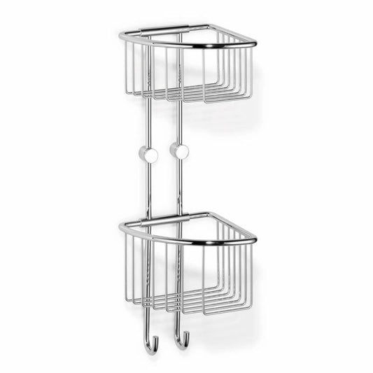 Eck-Duschregal "Twinset" von Giese: Mehr Stauraum in der Duschecke – dieses Duschregal von Giese mit hohem Korb ist ein rostfreier und praktischer Helfer.