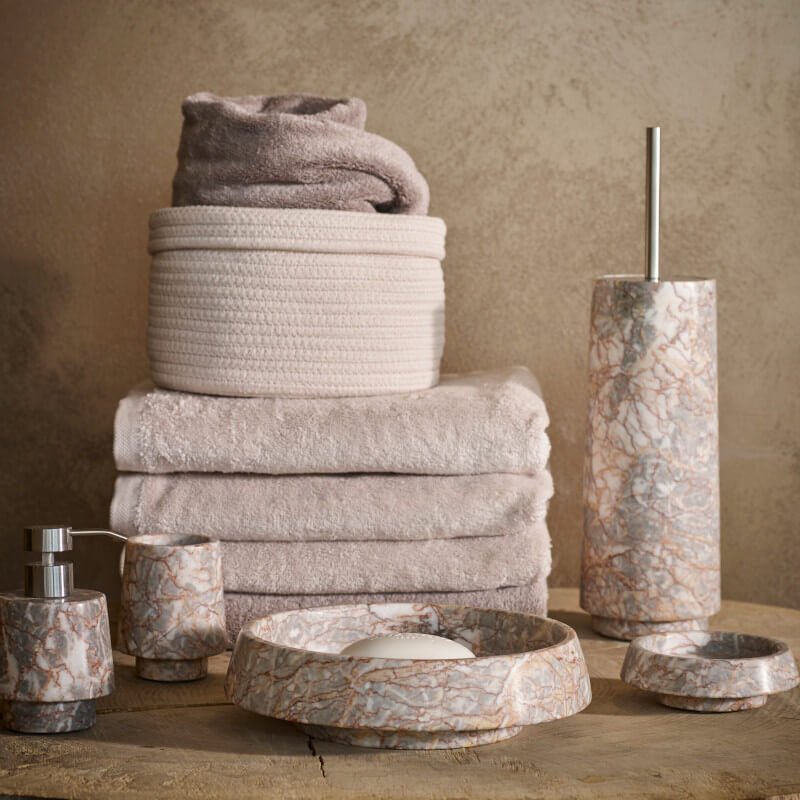 Seifenspender Orion beige Marmor – Dawelba