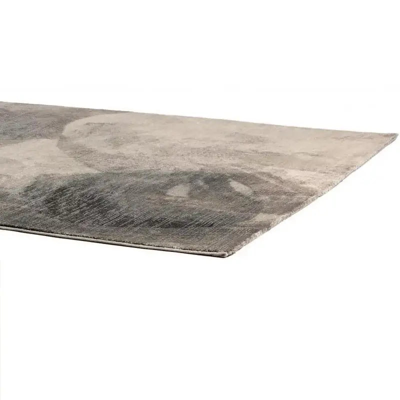 Großer flach gewebter Teppich Aloyse 160x230 cm in steel dunkelgrau 