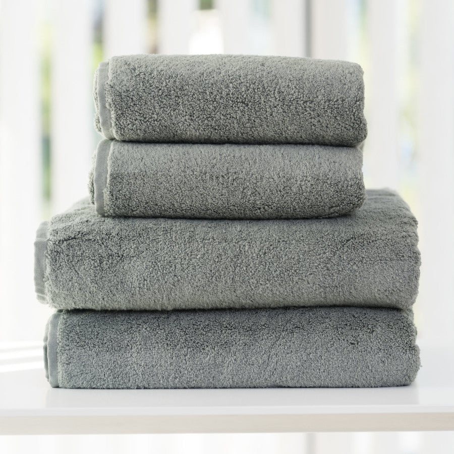SPA Flauschige Handtücher, Baumwolle, Öko-Tex, Dunkelgrau/Granit: Weiche Handtücher für Ihr Badezimmer.