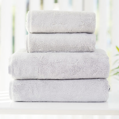 SPA Flauschige Handtücher, Baumwolle, Öko-Tex, Grau/Pearl Grey: Weiche Handtücher für Ihr Badezimmer.
