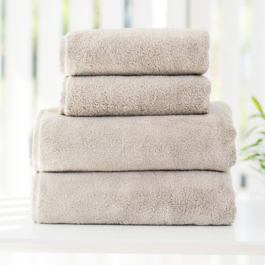 SPA Flauschige Handtücher, Baumwolle, Öko-Tex, Sand: Weiche Handtücher für Ihr Badezimmer.