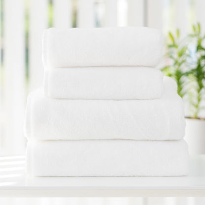 SPA Flauschige Handtücher, Baumwolle, Öko-Tex, Weiß: Weiche Handtücher für Ihr Badezimmer.
