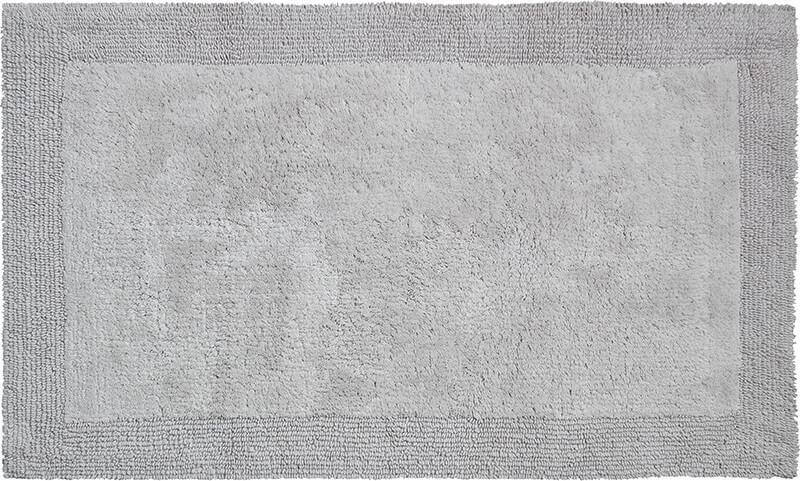 Kuschelige Füße: Der flauschige Bio-Badezimmerteppich "Luxor Grund" in der Farbe "Kiesel Grau" ist ein Wohlfühlerlebnis für Ihre Füße.