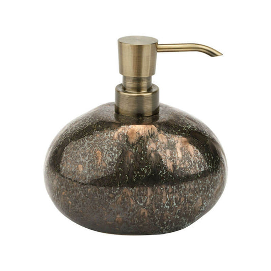 Aquanova Ugo Flüssigseifenspender in Vintage Bronze: Stilvoller Spender für ein edles Badezimmer.