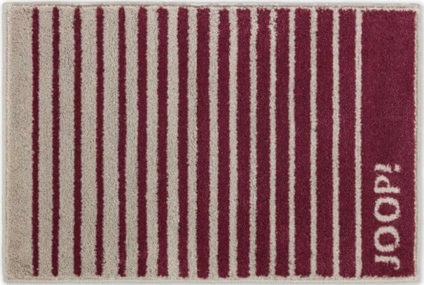 Fluschiger Badteppich "Shutter" von Joop: Der pflegeleichte und hochwertige Badezimmerteppich in Rouge ist ein stilvoller Teppich.