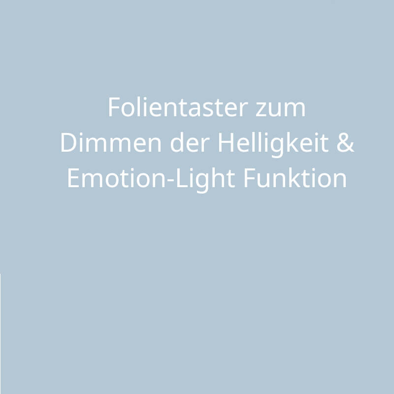 Zubehör für Badspiegel – Folientaster, dimmbar, Warmweiß und Kaltweiß.