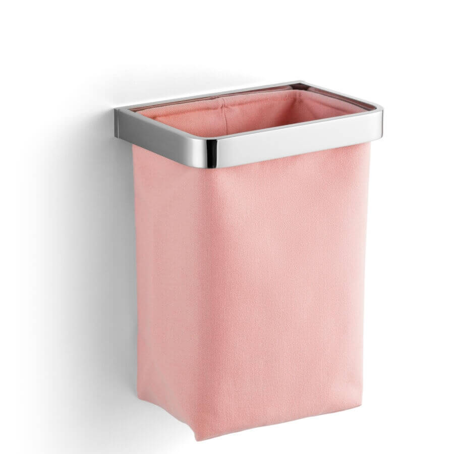 Rosafarbener Gästehandtuchhalter zum Kleben, ohne Bohren, von Giese.