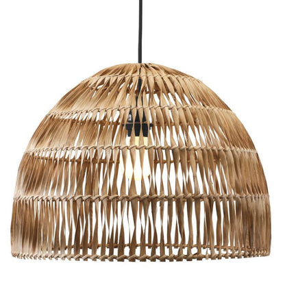 Hängelampe "Lace": Die große ausgefallene Rattan-Pendelleuchte (46cm) ist eine stilvolle Leuchte.