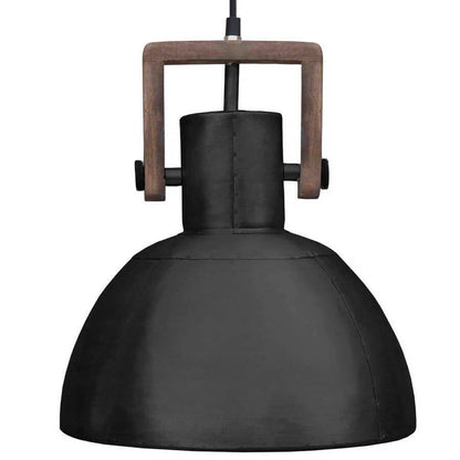 Große Hängelampe im Industrie-Look: Die Metall-Pendelleuchte "Ashby" von PR Home in Schwarz ist ein stilvoller Blickfang.